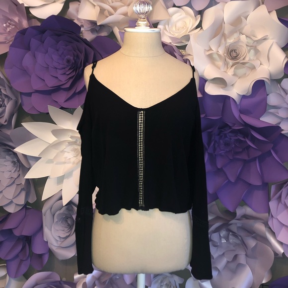 Black long sleeve top - Picture 1 of 4